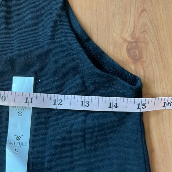 NWT Wilfull Wear Black Tank Top Size Small - Picture 3 of 7